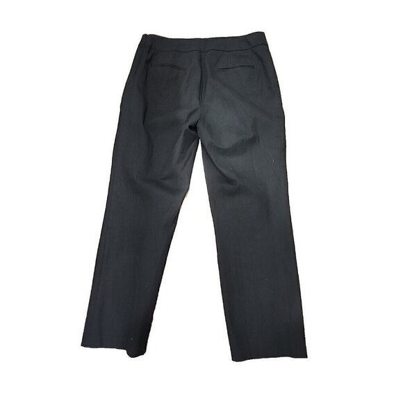 Chico's Pants Black Straight Leg Pants Side Zipper High Rise Women's 10S 10 - Picture 3 of 6